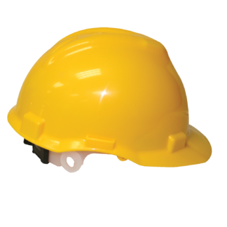 AEGIS, Hard Hat, Yellow, 4PT Ratchet Suspension