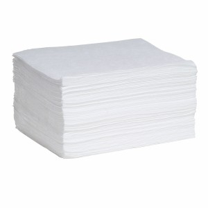 1st Poly Absorbents Oil Pads, Medium Weight, 15" X 19"