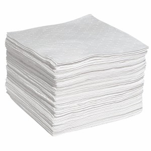 1st Poly Absorbents Sorbent Pad, Sonic Bonded, Medium Weight