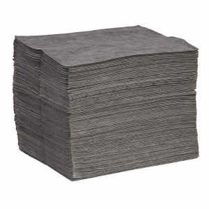 1st Poly Absorbents Universal Pads, Sonic Bonded, Single Weight, 15" X 19", 200 Per Pack