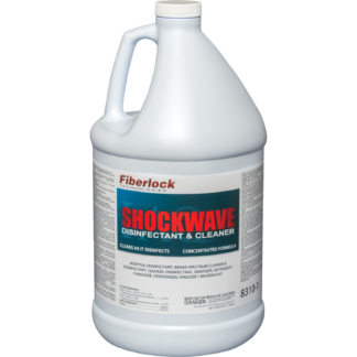 Fiberlock, Antimicrobial, Shockwave Cleaner & Disinfectant, Concentrate, 1 Gallon