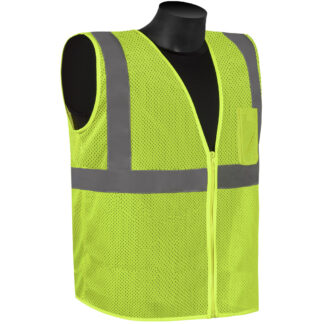 Liberty, Safety Vest, 2" Wide Reflective Tape, Lime Green, MD