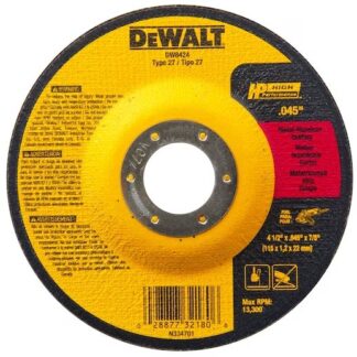 DeWalt, Cut-Off Wheel, 4-1/2" Diameter x 0.045"