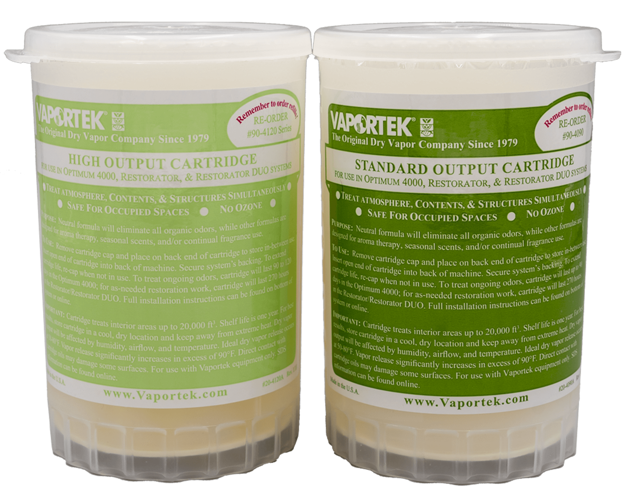 Vaportek, Odor Remover, Cartridge Refill for Restorator, Orchard Scent, (1) Cartridge, Must be Purchased By The Case
