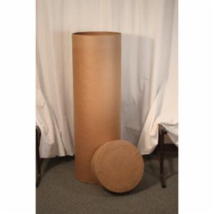 4' Round Fluorescent Bulb Disposable Container