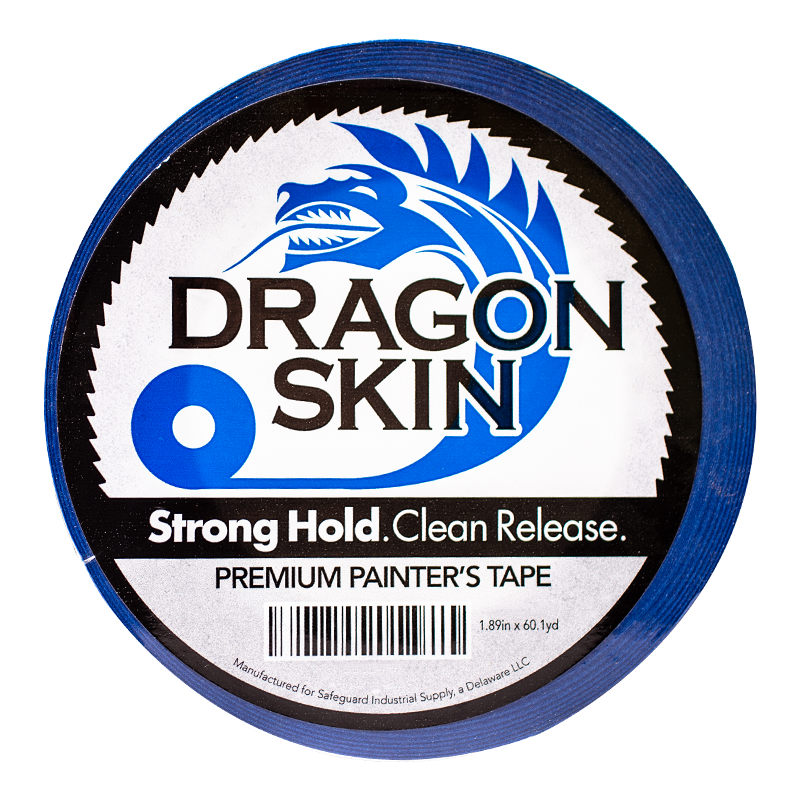 Dragon Skin, Painters Tape, Premium, Blue, 14 Day, 3" x 60 Yards, 1 Roll