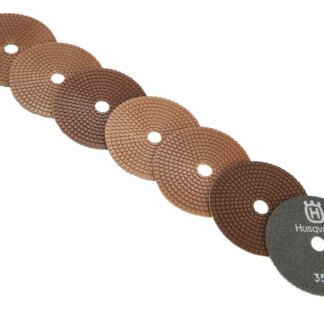 Husqvarna, P 1200 Resin Polishing Pads for Concrete, Grit 150, 0, Diameter 3"