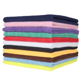 A&B Wiper White Lint Free Microfiber Cloth, 12" x 12", Dozen Bags Per Case