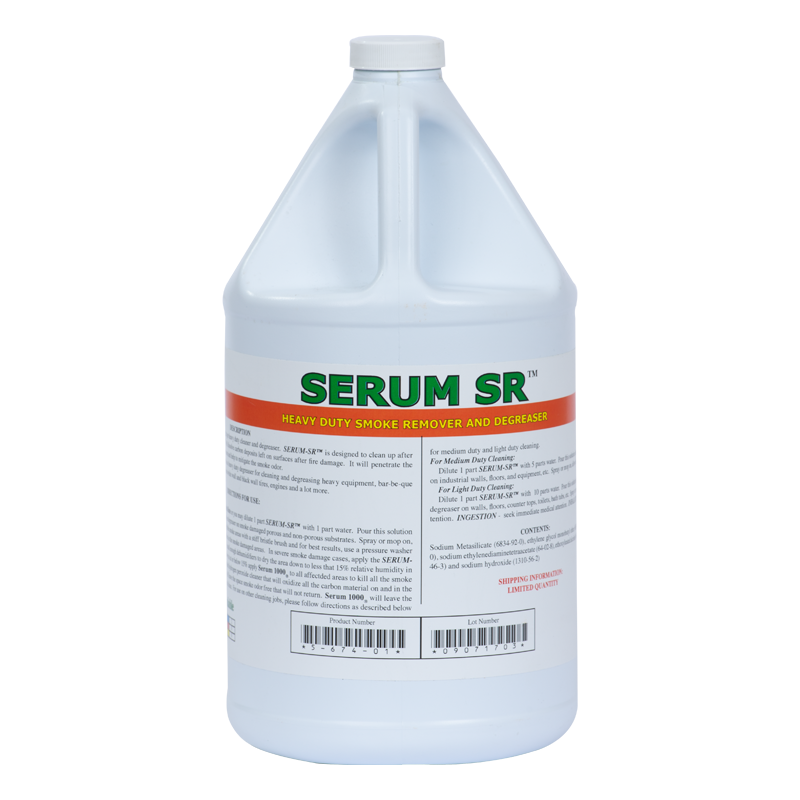 Serum Products, Smoke & Soot Cleaner, Serum SR (Multiple Sizes)