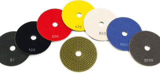 Husqvarna, P 1200 Resin Polishing Pads for Concrete, Diameter 5" (Multiple Options)