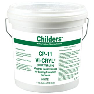 Childers, Mastic, CP-11 Vi-Cryl UV Resistant Weather Barrier Coating, White (Multiple Sizes)