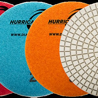 Diamax, Hurricane ES 3-Step Pad, White Resin, 4" Pad (Multiple Types)