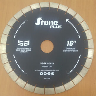 Stone Plus, Bridge Saw Blade, Silent Core, Sandwich Arrayed (Multiple Sizes)
