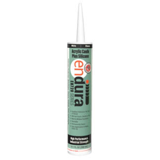 enDura, Acrylic Caulk Plus Silicone, EN720, 10.1 oz.