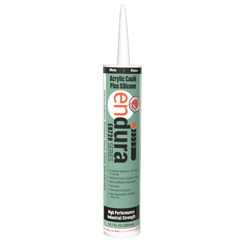 enDura, Acrylic Caulk Plus Silicone, EN720, 10.1 oz.