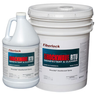 Fiberlock, Antimicrobial, Shockwave Cleaner & Disinfectant, Ready to Use (Multiple Sizes)