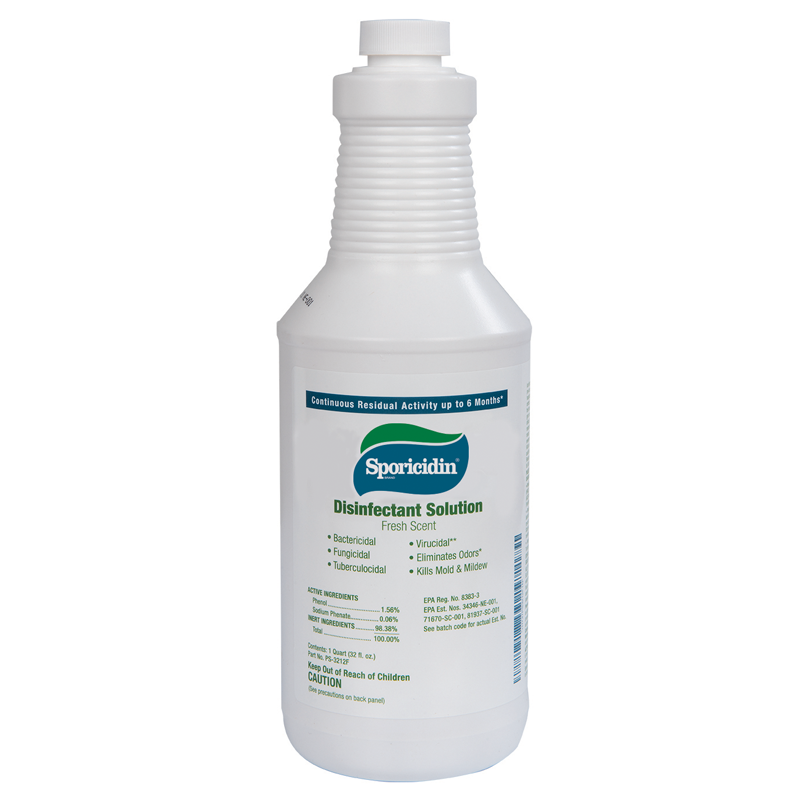 Sporicidin, Antimicrobial, Sporicidin Disinfectant Solution, (Multiple Sizes)