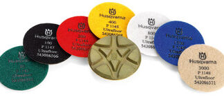Husqvarna, P 1200 Resin Polishing Pads for Concrete, Diameter 3" (Multiple Options)